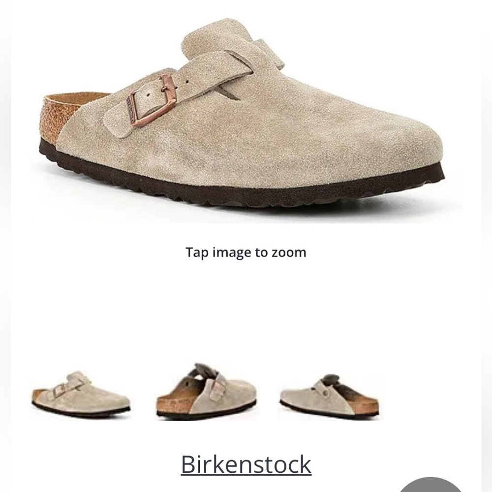 Birkenstock Boston Suede soft footbed clog
